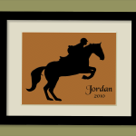 Custom Equestrian Silhouette - Layered Paper Art